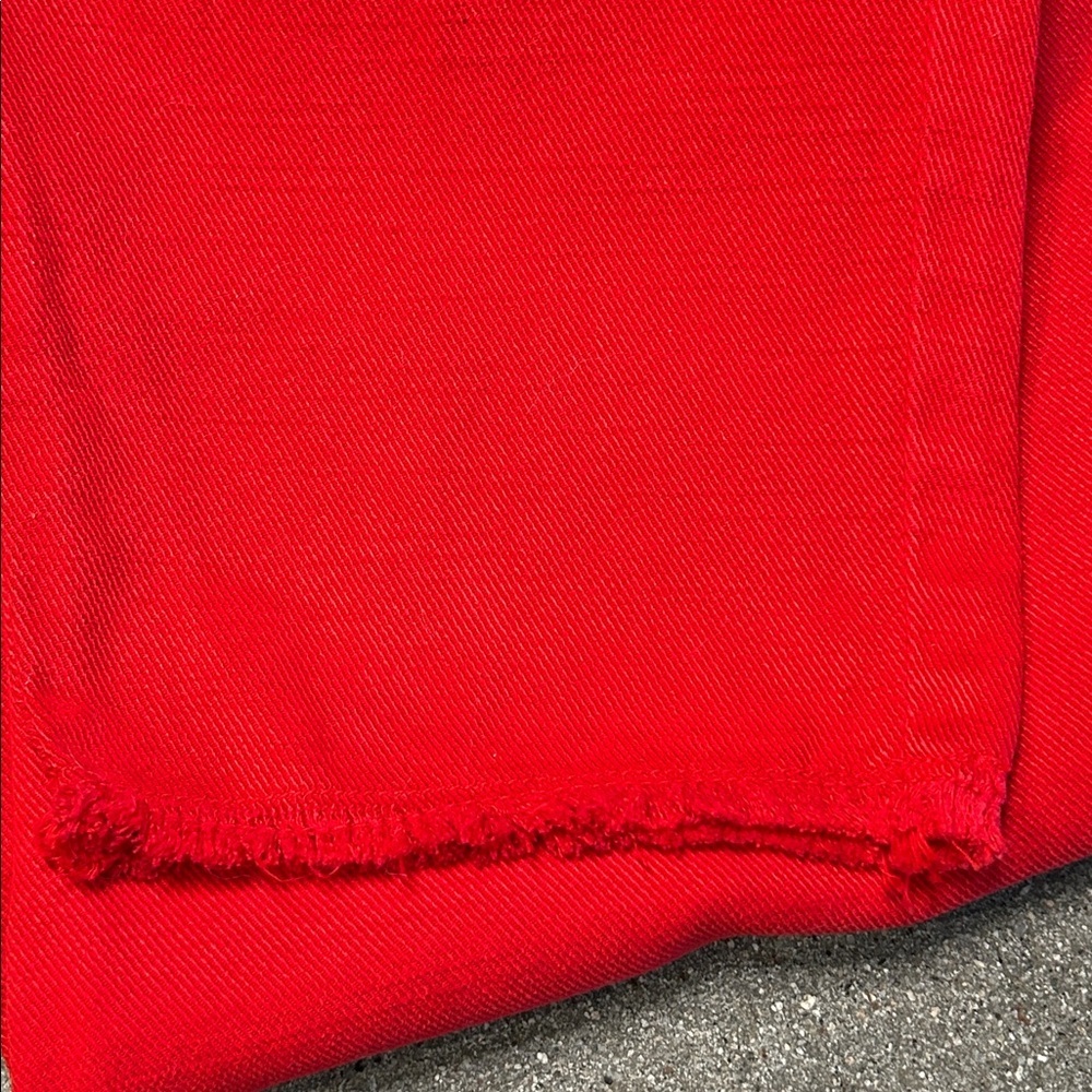 Zara Red Elastic Waist Pants with Drawstrings - Picture 8 of 9